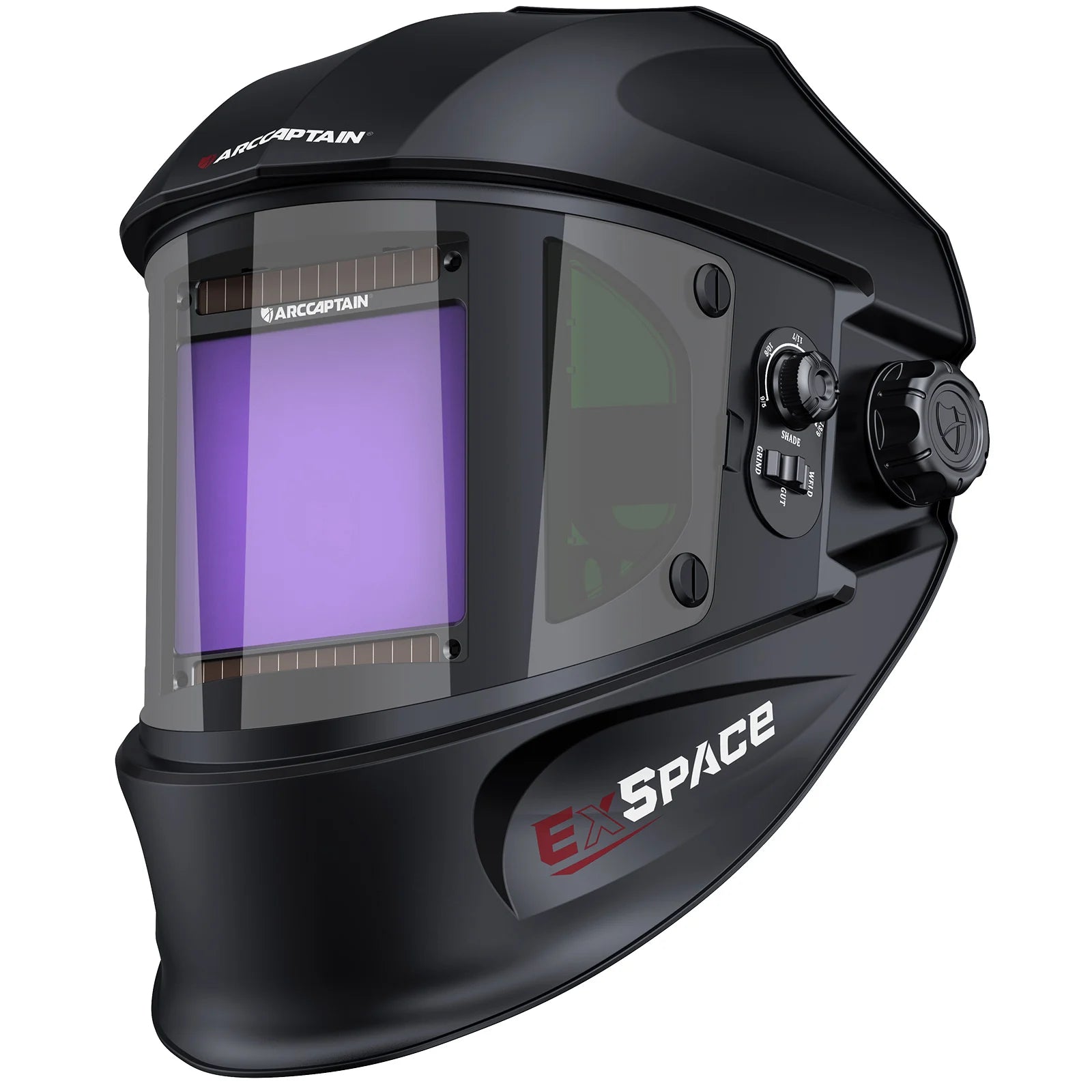 Casque de Soudage Noir Mat 180° TIG/MIG/ARC/CUT